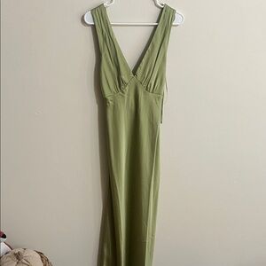 Abercrombie Plunge Cowl Back Maxi Dress